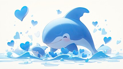 Obraz premium Cute Dolphin Illustration