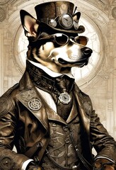 Steampunk dog