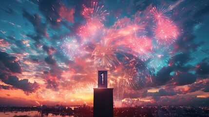 1. Standing on the Podium: A Night of Fireworks and Celebration