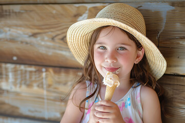 child eating ice cream