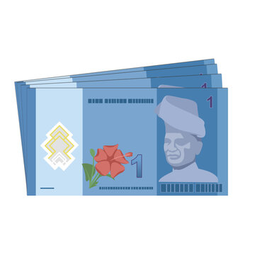 Malaysia banknote paper money one Ringgit Malaysia RM1