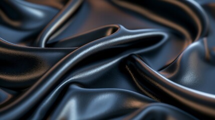 the smooth sleek surface of modern polyester fabric