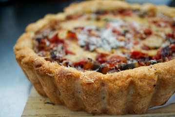 ドライトマトとベーコンのキッシュ