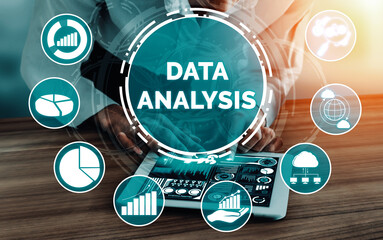 Data Analysis for Business and Finance Concept. interface showing future computer technology of profit analytic, online marketing research and information report for digital business strategy. uds