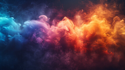 Eye-Catching Colorful Light Bokeh Background Vector with Rainbow Smoke and Particles
