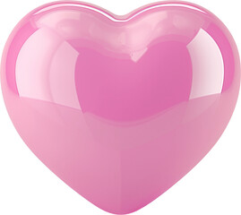 입체 분홍색 3d 하트.
