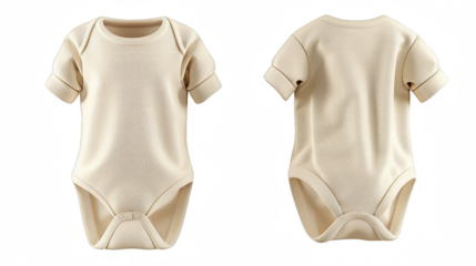 Romper jumpsuit newborn mockup cut out transparent isolated on white background ,PNG file ,artwork graphic design.