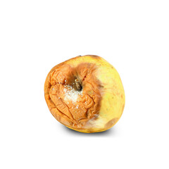 rotten yellow apple