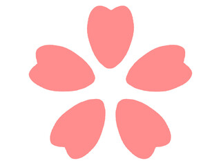シンプルな桜のイラスト素材