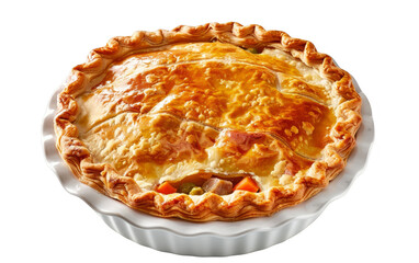Pot Pie (Chicken, Beef, or Vegetable) cut out transparent isolated on white background PNG file artwork graphic design.