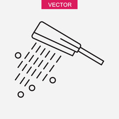Shower line icon. vector flat trendy style illustration for web and app..eps