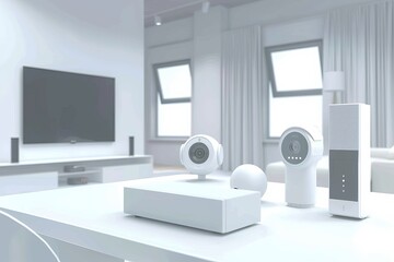 Watchful crew employs hidden cameras and automated alert systems in creative, monitored security concepts focusing on prevention.