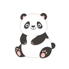 Vector illustration of a cute Panda for children story book