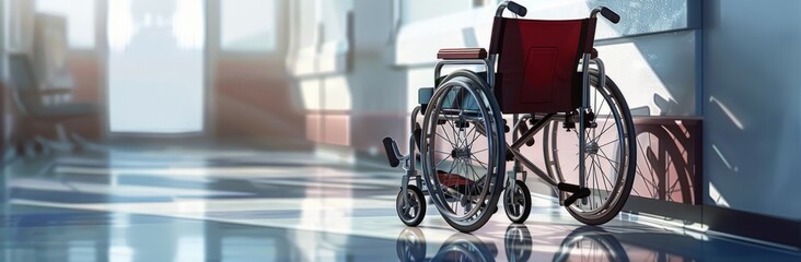 Fototapeta premium People in wheelchairs, Disability benefits