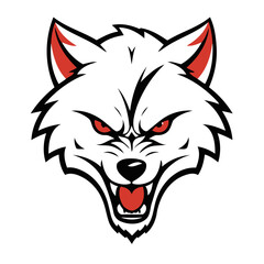 Cute vector illustration of a Wolf for youngsters' picture books