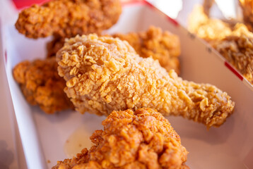 Street food in thailand, Fried chicken background