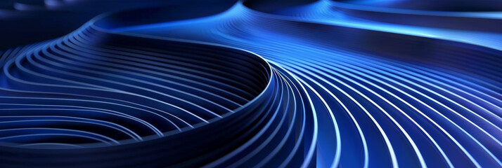 Abstract dynamic wave background.blue futuristic waves particles and dots.wave technology background with blue light, digital wave effect, corporate concept. Cyberspace of future.Science innovation