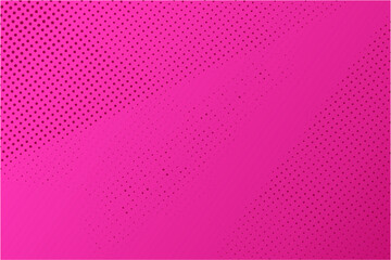 Dotted halftone pattern on magenta background. Abstract retro pop art texture for presentation, wallpaper, flyer, banner, poster, banner, brochure and more.
