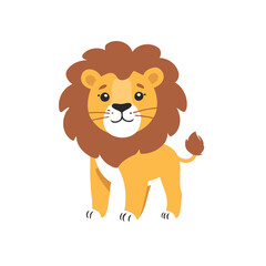 Cute Lion for kids' storytelling vector illustration