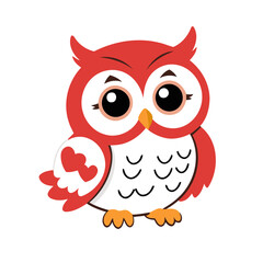 Vector illustration of a cute Owl for kids