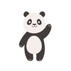 Cute vector illustration of a Panda for kids books