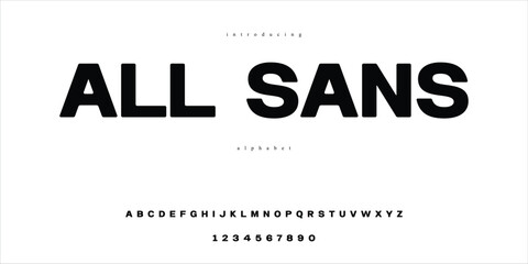 All Capslock Alphabet Sans Serif Font