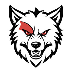 Cute Wolf for children story book vector illustration