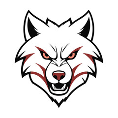 Cute vector illustration of a Wolf for children story book