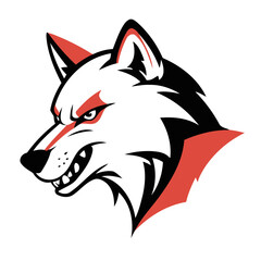 Cute Wolf vector illustration for children