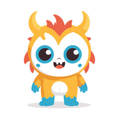Cute Monster for preschoolers' storybook vector illustration