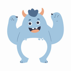 Cute Monster for toddlers books vector illustration