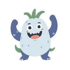 Cute Monster for children story book vector illustration