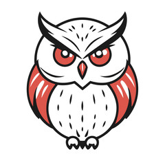 Cute Owl vector illustration for preschoolers' learning moments