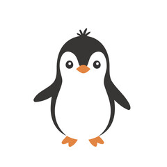 Vector illustration of a cute Penguin for children book