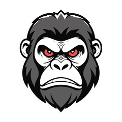 Cute Gorilla for preschoolers' storybook vector illustration