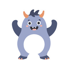 Cute Monster for children's literature vector illustration