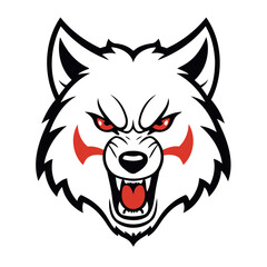 Cute vector illustration of a Wolf for toddlers' playful adventures