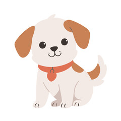 Cute Dog vector illustration for preschoolers' learning moments