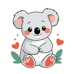 Cute Koala vector illustration for little ones' bedtime routines