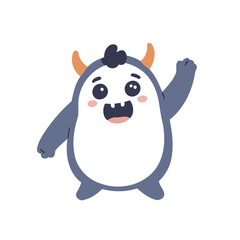 Cute Monster for preschoolers' storybook vector illustration