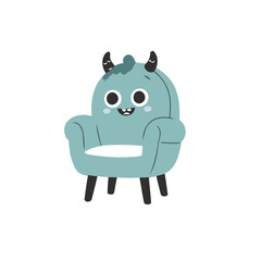 Cute Monster for toddlers' learning books vector illustration
