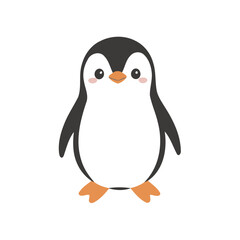 Cute Penguin for toddlers books vector illustration