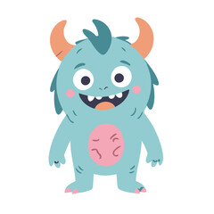 Vector illustration of a sweet Monster for youngsters' imaginative journeys