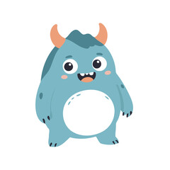 Vector illustration of a charming Monster for toddlers' learning adventures