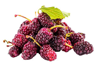 A Pile of Mulberries with a Transparent Background PNG