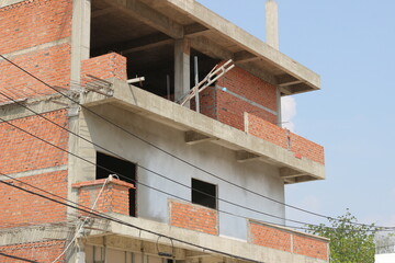 カンボジアで建設中のビル