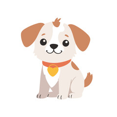 Cute Dog for kids' storybook vector illustration