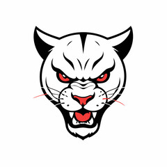 Vector illustration of a cute Panther for children book