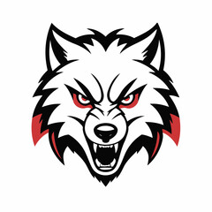 Cute vector illustration of a Wolf for kids books