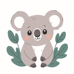 Cute Koala for toddlers vector illustration